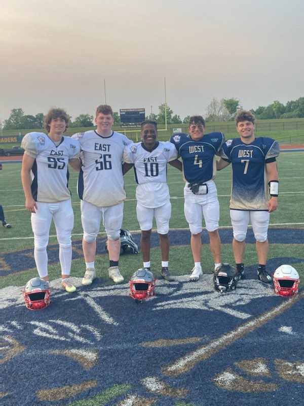VILLEfb's tweet image. Great day yesterday for five future Marauders in the East-West game! 〽️