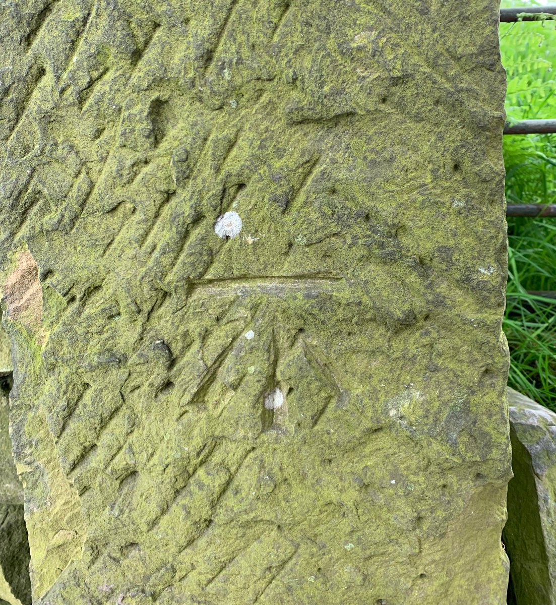 It’s a happy day when you spot a cut mark on an old gatepost that doesn’t appear on the Benchmark Database.

On a lane/footpath between Sandbed Lane and Kirks Lane, Belper.