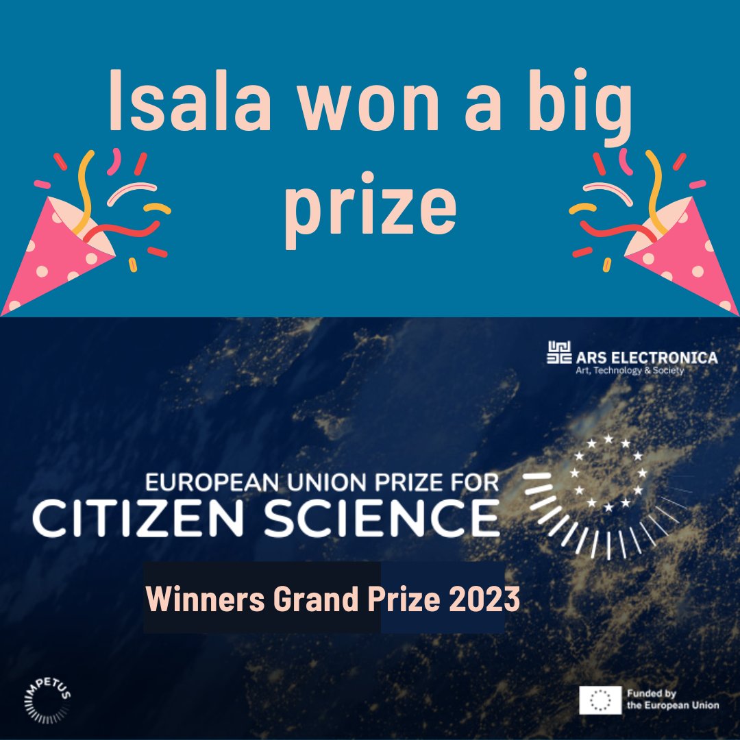 📢 Exciting News! Isala has become the first-ever recipient of the prestigious European Union Prize for Citizen Science! 🏆 We're incredibly honored to be recognized for our dedication to contribute to valuable insights on women's health and breaking down taboos!