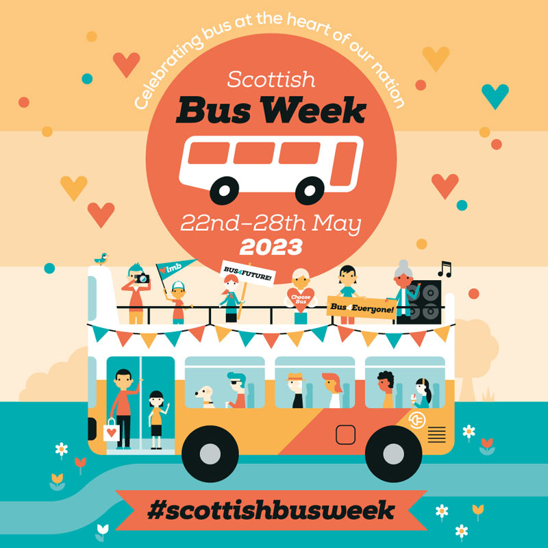 Get ready to celebrate Scottish Bus Week with us!🎉🚌It's a week dedicated to celebrating and appreciating the importance of buses in our communities.

Learn more: lovemybus.scot/scottishbuswee….

#ScottishBusWeek #LoveYourBus #ChooseBus #BusForFuture #BusforEveryone @lovemybus_
