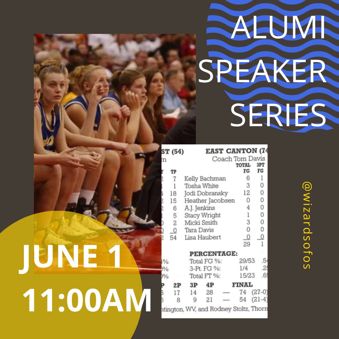 This year we will start a new tradition.  The Alumni Speaker Series will feature past Wizards, telling their stories of what Wizard Basketball was like, and how it impacted their lives.  Our first speaker is scheduled for June 1 at 11am!  Can’t wait! #TakingCareOfBusiness