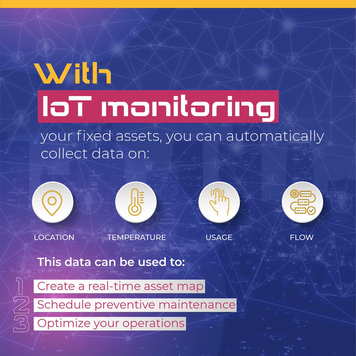 Why monitor your fixed assets with IoT? Go to buff.ly/3oglzlg for more info! #enterpriseassetmanagement #iot #internetofthings