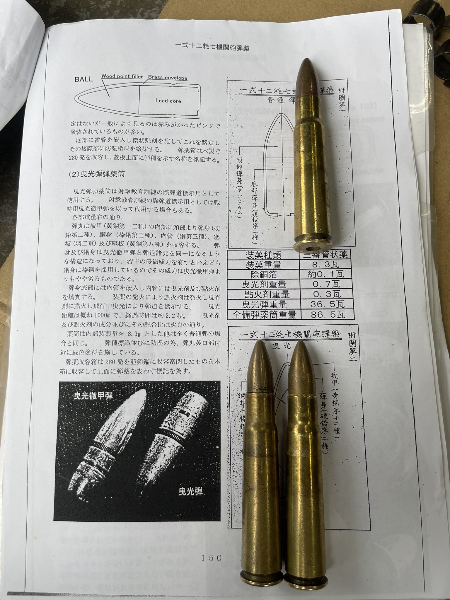 １００式曳光自爆榴弾弾薬筒（ボール紙）当時物　珍品 100式曳光自爆榴弾弾薬筒（ボール紙）当時物 珍品