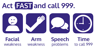 This month I am supporting #makemaypurple for #strokeawarenessmonth @StrokeScotland 💜

This week, I will be highlighting the need to #actFAST and call 999 if you suspect someone is having a stroke. 

🟣Facial weakness?
🟣Arm weakness?
🟣Speech problems?
🟣Time to call 999.