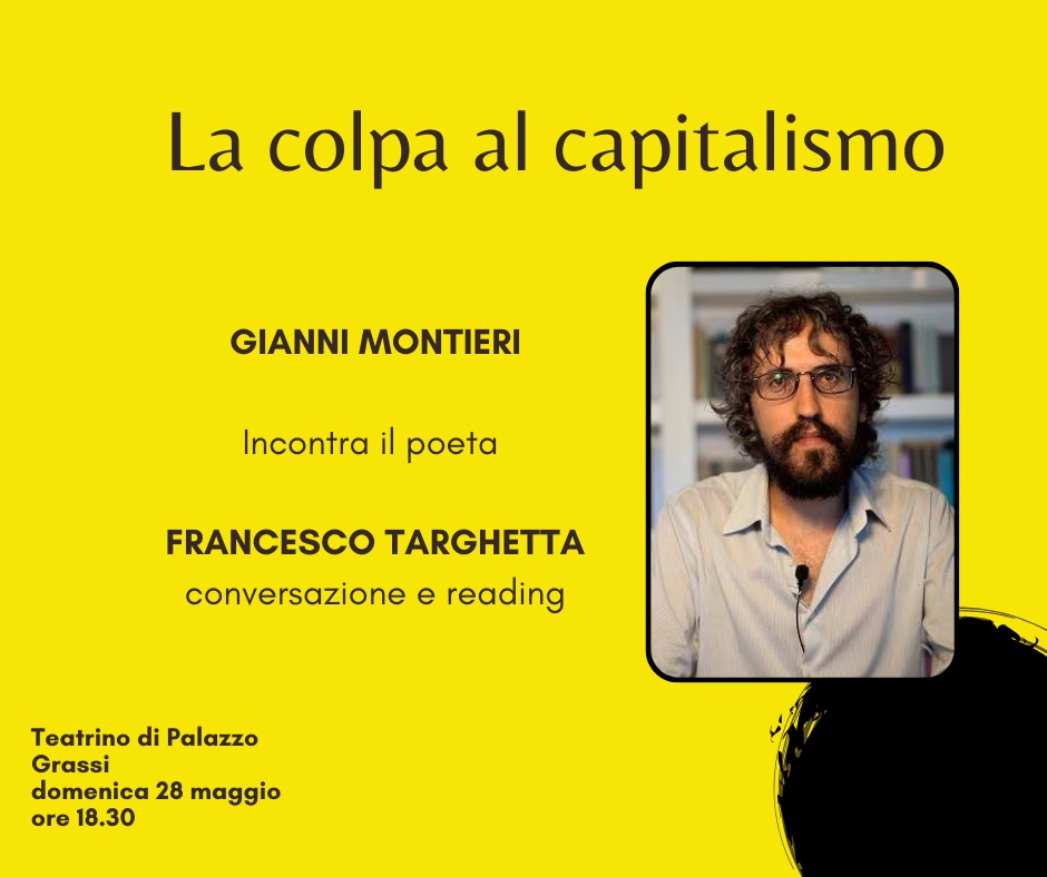 Domenica alle 18.30 al Teatrino di <a href="/Palazzo_Grassi/">Palazzo Grassi - Pinault Collection</a>, un appuntamento cui teniamo molto. Viene a trovarci Francesco Targhetta. Converseremo un po' intorno a "La colpa la capitalismo" e poi lo lascio leggere
<a href="/festivalmatti/">festivaldeimatti</a>
<a href="/lanavediteseoed/">La nave di Teseo</a>

#Frenetica
