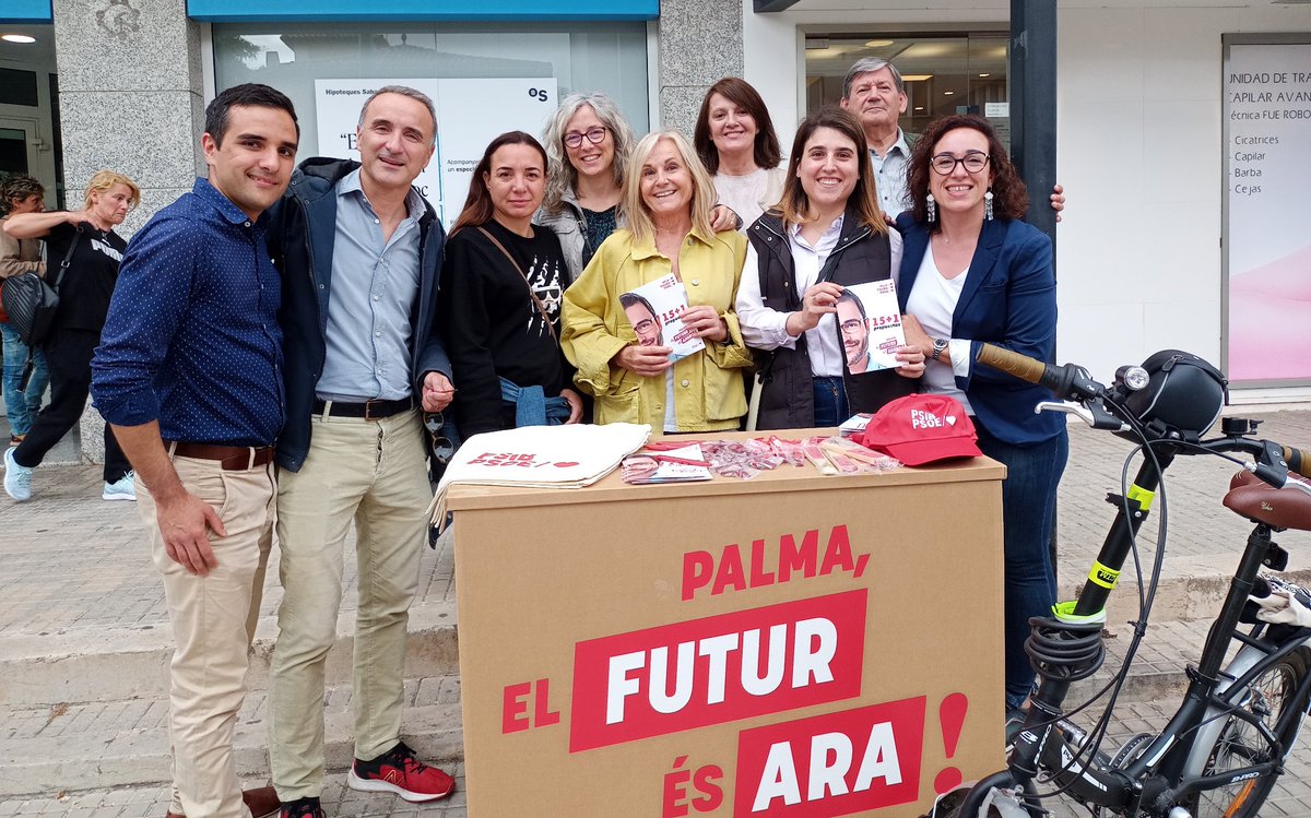aspllevant's tweet image. Sempre al carrer amb la nostra gent! Al Coll d'en Rebassa, proposant idees, construint un futur per a tots i totes! #Hila #Palma #PSOE #VotaPSOE