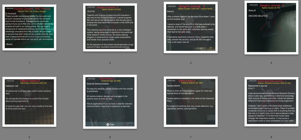 KillerStidge's tweet photo. @InfinityWard @CallofDuty @CallofDutyUK @HighMoonStudios @BeenoxTeam @MrDalekJD @warzonetacmap @JamieHore 4/ Ongoing upload but here's some of the Journal intel entries found from within #DMZ #KoscheiComplex giving a brief insight into what's going on beneath #AlMazrahFurther updates to follow........ https://t.co/GAG4oAiatv