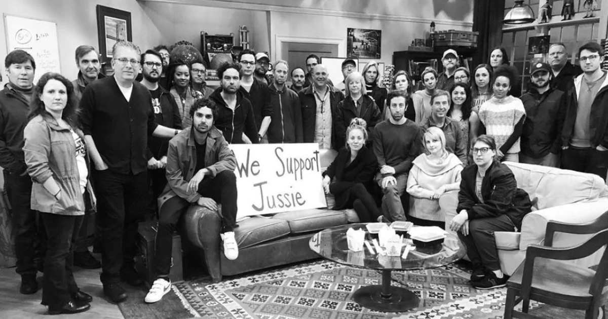 You can never be too woke.  Flashback to when the entire cast of @bigbangtheory showed their support for @JussieSmollett