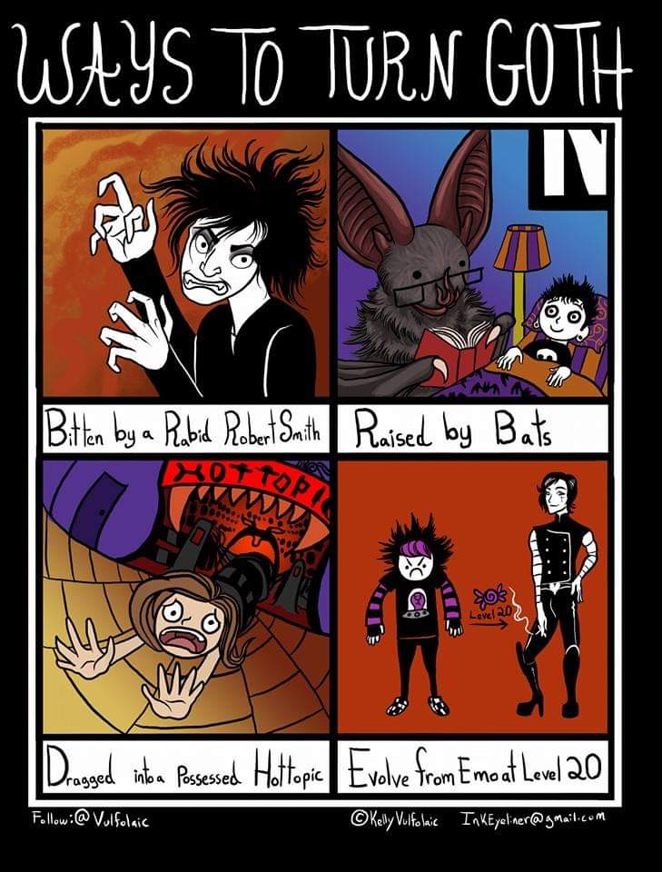 How did you turn Goth? #WorldGothDay credit: <a href="/Vulfolaic/">☾ ✨ ♆ Vulfolaic ♆ ✨☾</a>