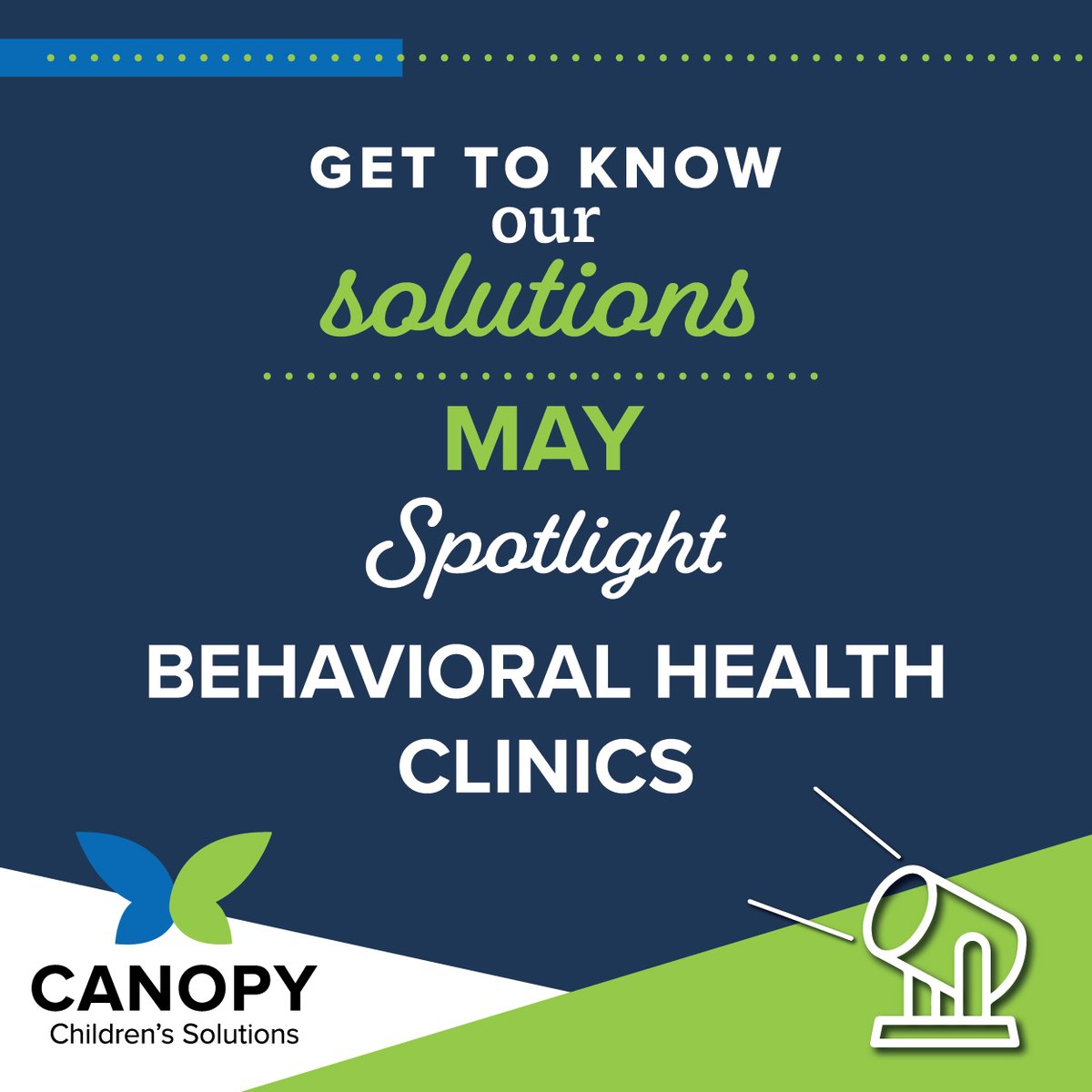 canopychildren's tweet image. Canopy has 13 solutions serving children and families across Mississippi in the areas of behavioral health, education and social service. This month&apos;s Solution Spotlight is Canopy&apos;s Behavioral Health Clinics. Follow along to learn more about this month&apos;s #SolutionSpotlight