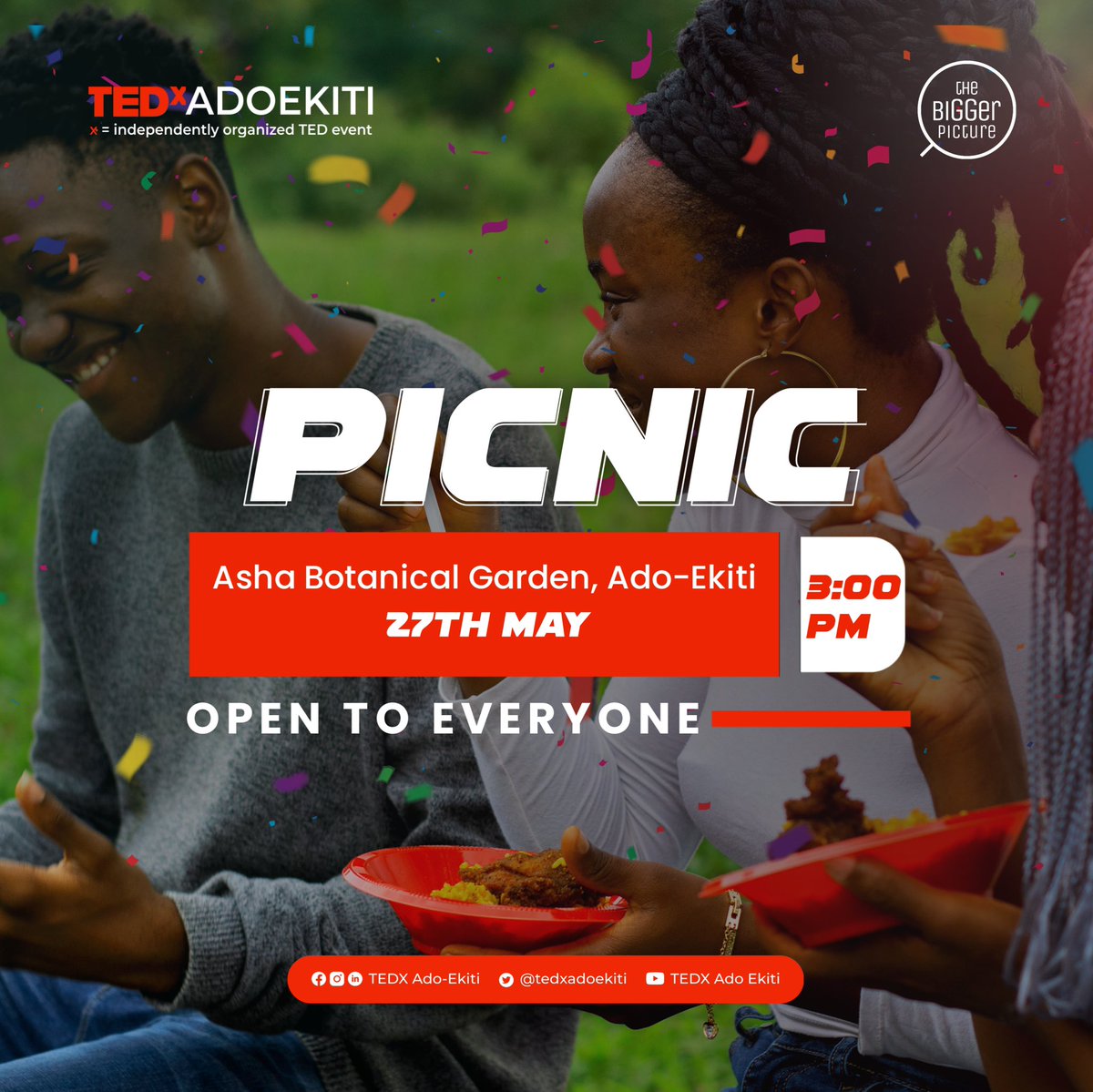 Escape to a world of tranquility and join us for a blissful picnic adventure! 

We're gathering amidst nature's embrace to share laughter, stories, and delicious treats. Pack your smiles, bring your favorite snacks, and let's create unforgettable memories under the open sky.