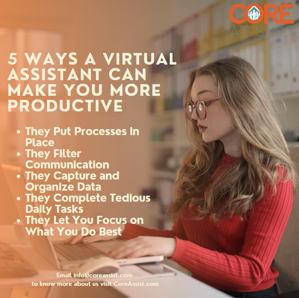 CoreAssist's tweet photo. 5 Ways A Virtual Assistant Can Make You More Productive
Check here for more details: https://t.co/ZrD8739Hbc
You may contact us here https://t.co/5QABy6QFws
#remoteteammember #remotework #startupbusiness #remoteworkforce #remoteteams #smallbusinessowner https://t.co/dgiL5rohzu