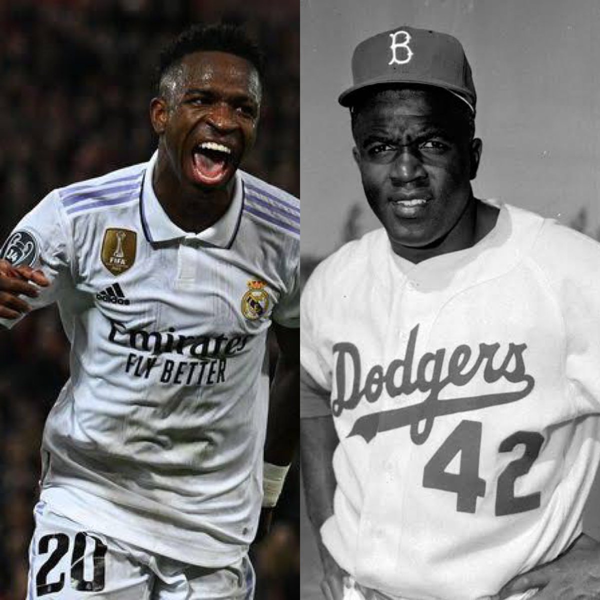 guigochocolate's tweet photo. @Tebasjavier @LaLiga @vinijr @vinijr is the new Jackie Robinson ✊🏽🖤 https://t.co/4m9DNf4xwj