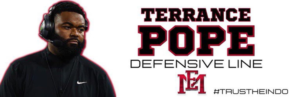 Our next #YBCSpotlight goes none to other than Coach Terrance Pope who was recently named Defensive Line Coach at EMCC, after a stint at Starkville as the Defensive Coordinator where he won the 2022 MHSAA 6A Championship. Congratulations to you Coach Pope! 
—
#JoinTheMovement