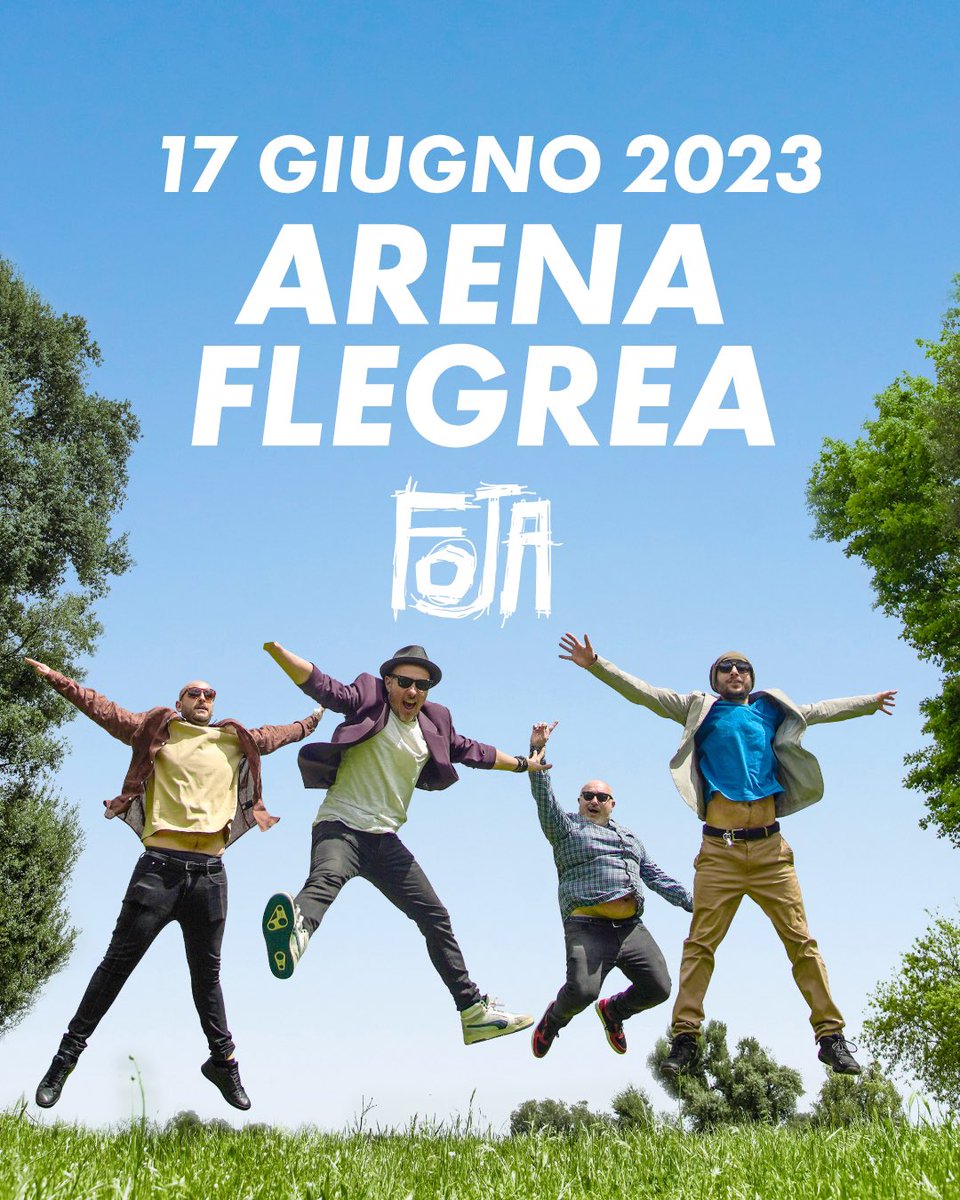 FojaOfficial's tweet photo. Il 17 giugno faremo un salto all'Arena Flegrea e voi?
Sarà un concerto unico insieme a James Senese Napoli Centrale, 99 Posse e Gabriele Esposito.
Mancate sule vuje

📅 17 giugno - Arena Flegrea di Napoli
👉 Biglietti su https://t.co/CIiw6prVOs

#Foja #arenaflegrea #eventinapoli https://t.co/aNY2LsKDIF
