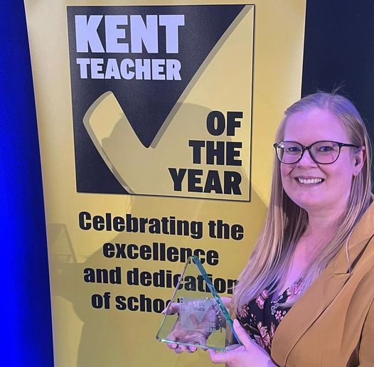 She asked us not to post this...but we are anyway!😁We would like to say a HUGE well done to Mrs Kelley-Day, who won the Gravesham&Dartford Headteacher of the Year at the Kent Teacher of the Year Awards AND the overall award of Kent Headteacher of the Year! #KTOTY @reach2trust