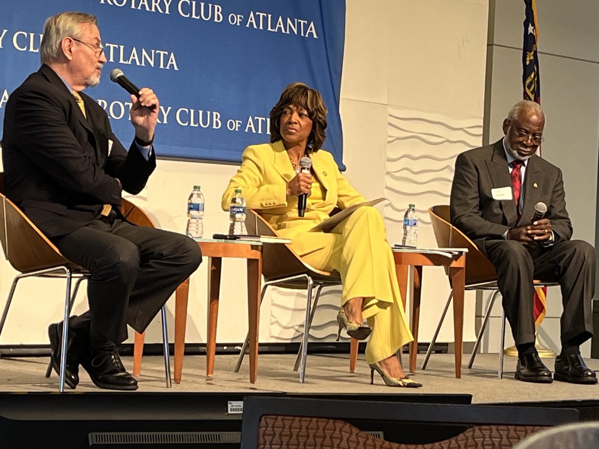 Fabulous discussion about #healthequity featuring ⁦<a href="/MSMPres/">Dr. Valerie Montgomery Rice</a>⁩ and Drs. Satcher and Graham ⁦<a href="/AtlRotary/">ATLRotary</a>⁩