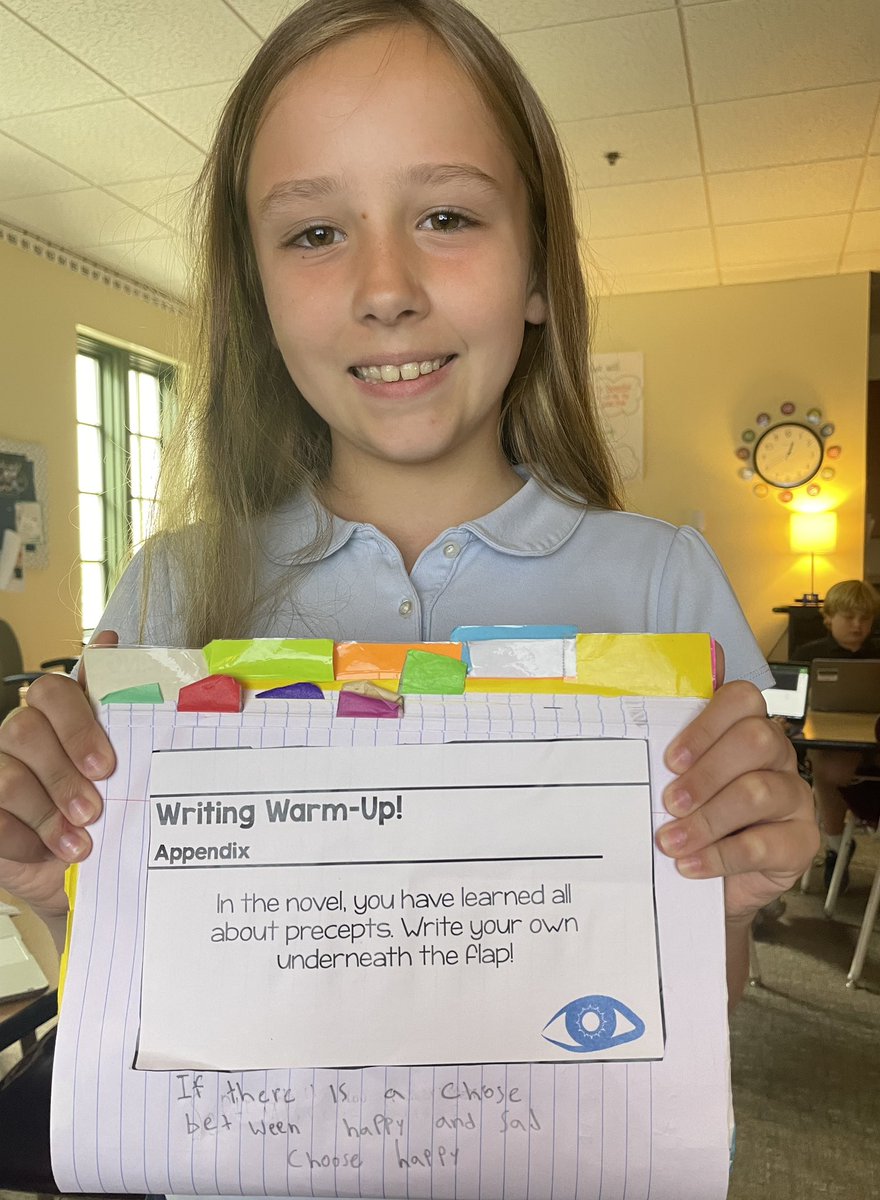 MrScott3rdGrade's tweet photo. We finished our last read aloud of the year, Wonder by @RJPalacio. We challenged our Third Graders to their very own precepts! #trinitylearns https://t.co/OcpbIsT0ul