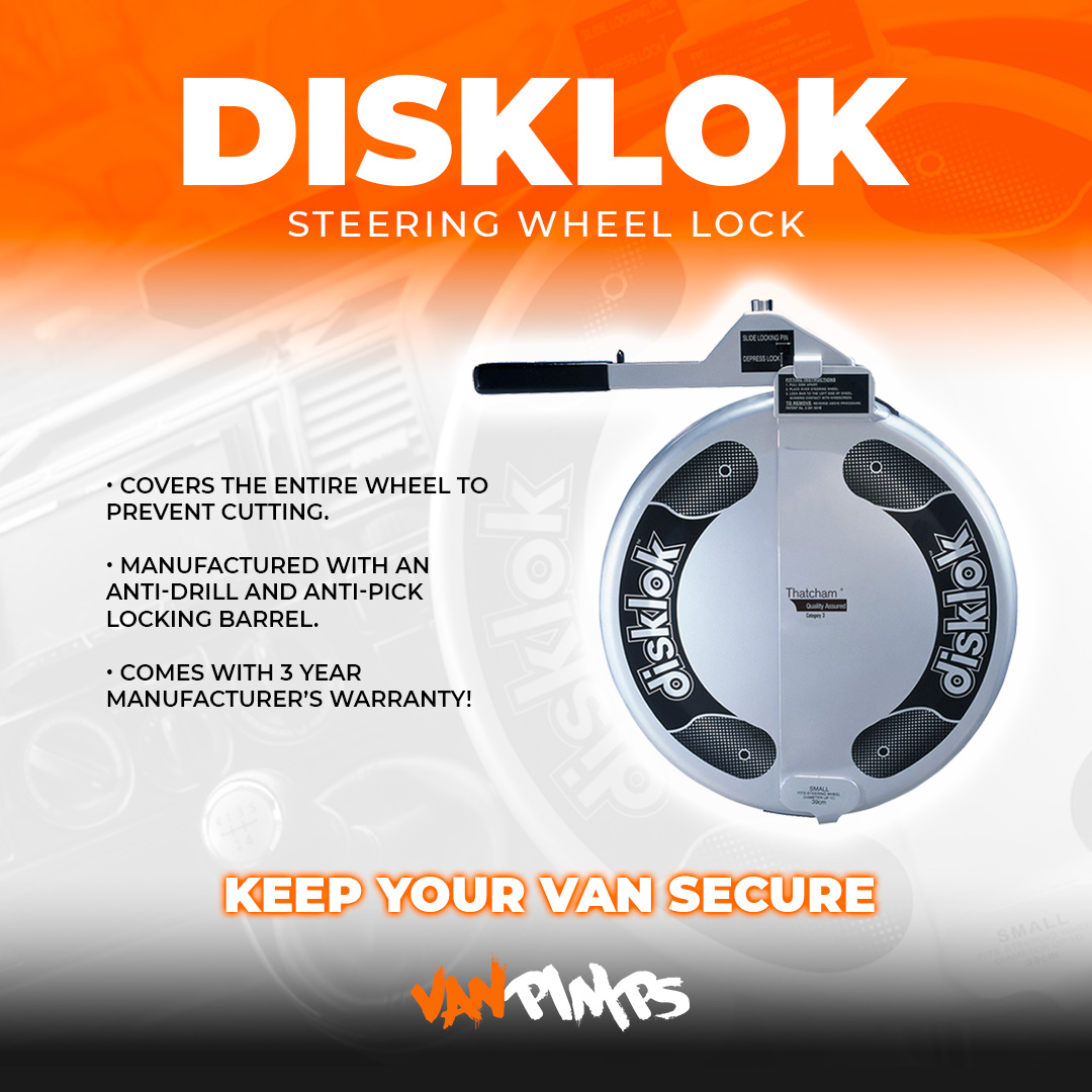 VanPimps's tweet image. Keep your van secure with the Disklok Steering Wheel lock. 🔒🚐

✅ Covers the entire wheel.
✅ Soft inner lining to protect the steering wheel.
✅ Includes 3 keys, a spare key code and fitting guide.

Shop now - vanpimps.co.uk/product/disklo…

#vanpimps #vanlife #disklok #campervan
