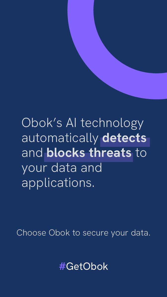 💻🔒💪 Keep your data safe and secure with Obok's cutting-edge technology.

#GetObok #InformationSecurity #CyberSecurity #Business #Technology #DataProtection #DataSecurity