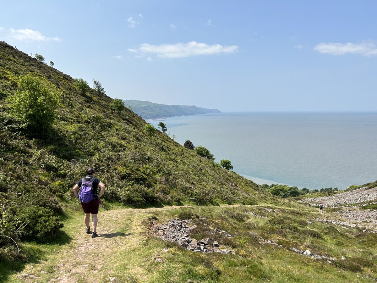 Lovely 10 mile walk from Minehead to Porlock Weir on the SWCP today…