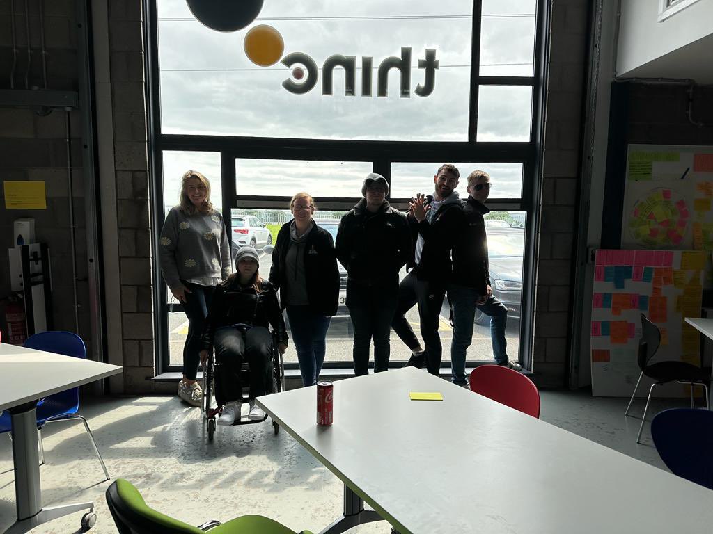 work_west's tweet photo. So good to welcome team @cruncauseway to the ThincLAB today before their #BelfastHills trek. We are delighted to have worked with the team in our recent #CommunitySolutions programme w @CFNIreland A wonderful wee surprise 😁 https://t.co/ZKqal6LrCs