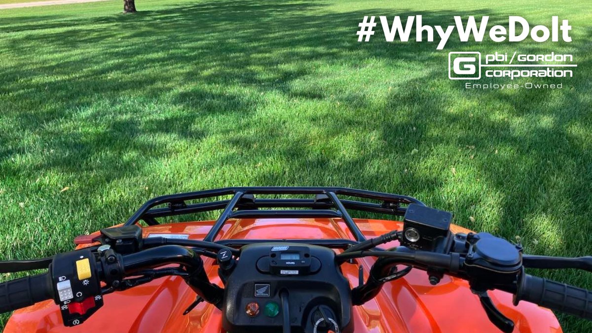 We know why we do it, but why do you do it? Share a photo that represents what you do, and let us know your favorite thing about working in the #turf industry! #WhyWeDoIt #PBIGordonTurf Photo credit: Jeffery Walsh, Green2Go Lawn Care