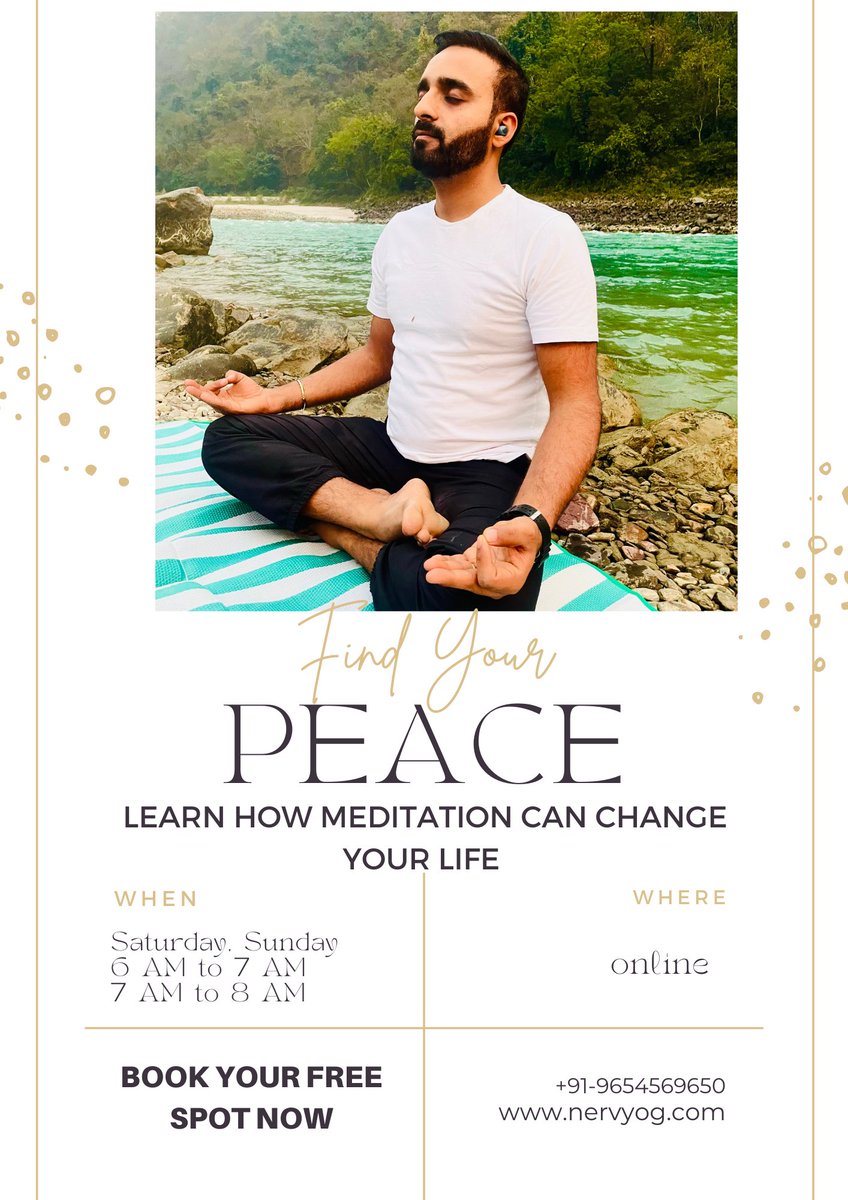 nervyog's tweet image. Join Us coming Saturday Sunday, 27 &amp;amp; 28 May 
#meditation #meditationsession #meditationclasses
