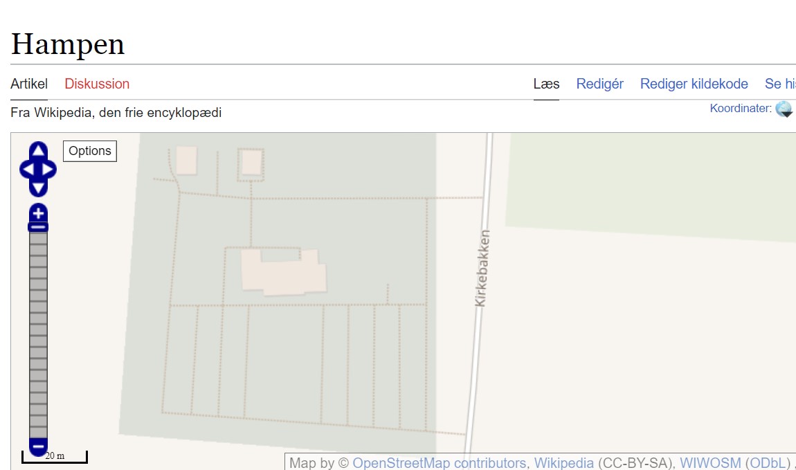 neogeografen's tweet image. Nu da #openstreetmap frivillige har afsluttet i går med at lave den bedste digitale landsdækkende kortoversigt over gangstier mm (2440stk) på DKs kirkegårde- så er OSM data begyndt at vandre ud - Fx Wikipedia kopi af OSM data og flere kirkegårde kan begyndes at ses renderet der.
