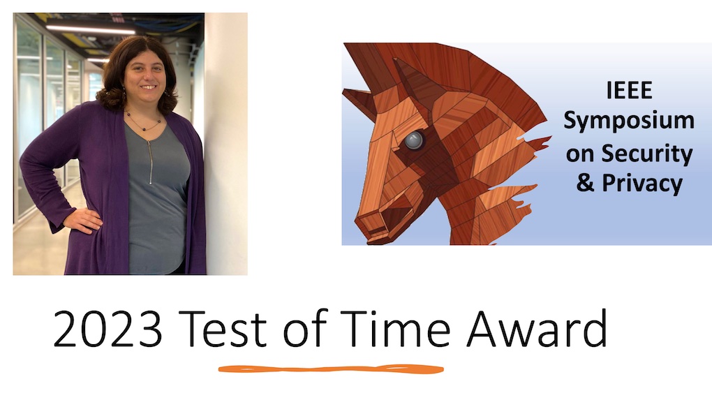 Congrats to @mmazurek_ for receiving the @IEEESSP Test of Time Award for a paper she co-authored while earning her Ph.D. @CarnegieMellon. Read more: umiacs.umd.edu/about-us/news/…