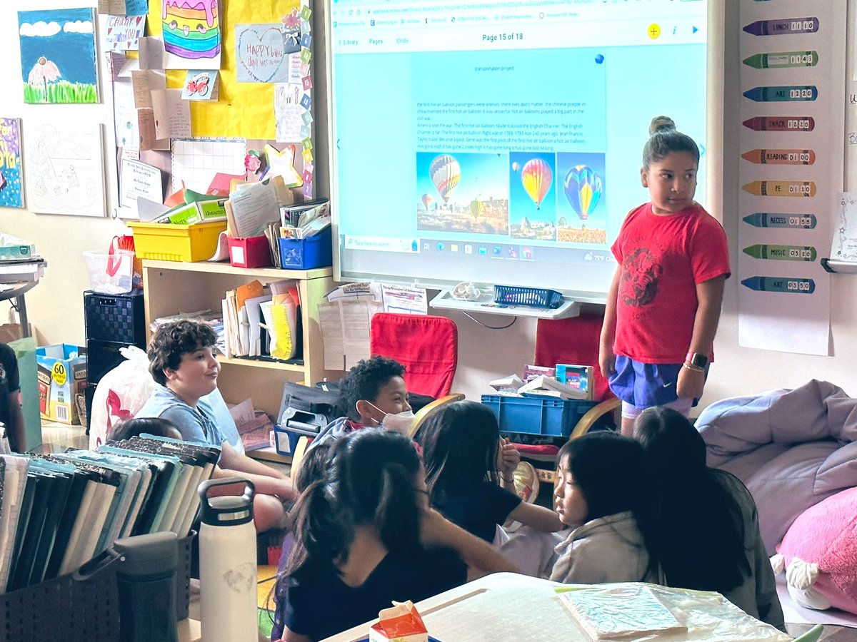 👀 Seeing full circle from a Book Creator co-model with this class at the start of the year to presenting their 📖 at the end of year!  ✨ 📚 ✨