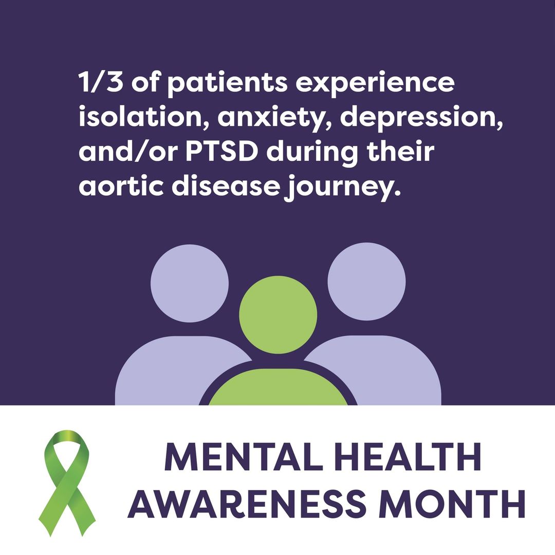 This summer, we’re releasing a patient and family resource booklet filled with information from our recently funded research project on aortic disease and mental health. #MentalHealthAwarenessMonth #aortaed
