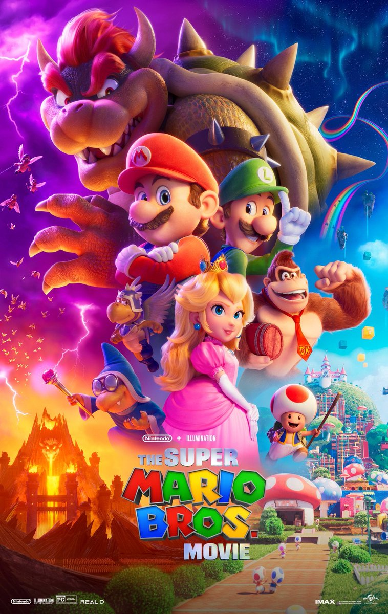 Shyning77's tweet photo. ๐ฌ #WeeklyCinema ๐ฅ
THE SUPER MARIO BROS. MOVIE
Directed by : Aaron Horvath & Michael Jelenic
No doubt this animated movie will please Nintendo fans : Illumination made a fun film that respects the franchise, with a basic plot, but full of references to the video games.
7/10 https://t.co/Ps4v71s7Gy