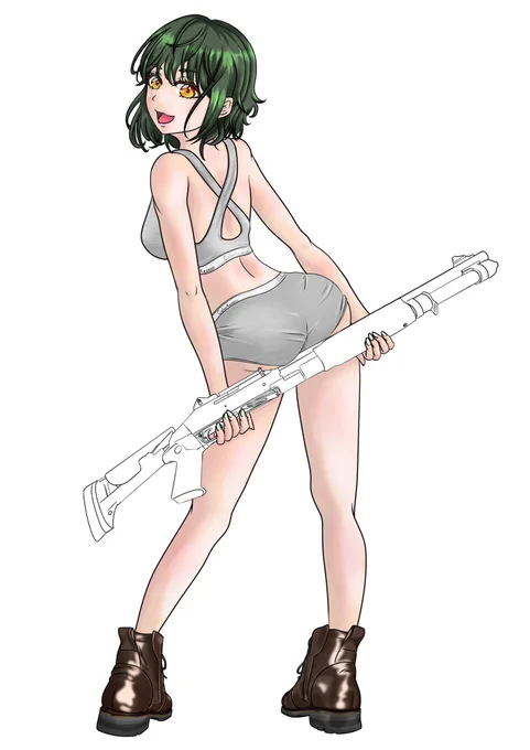 明日から銃塗ります! その後は背景!  wip