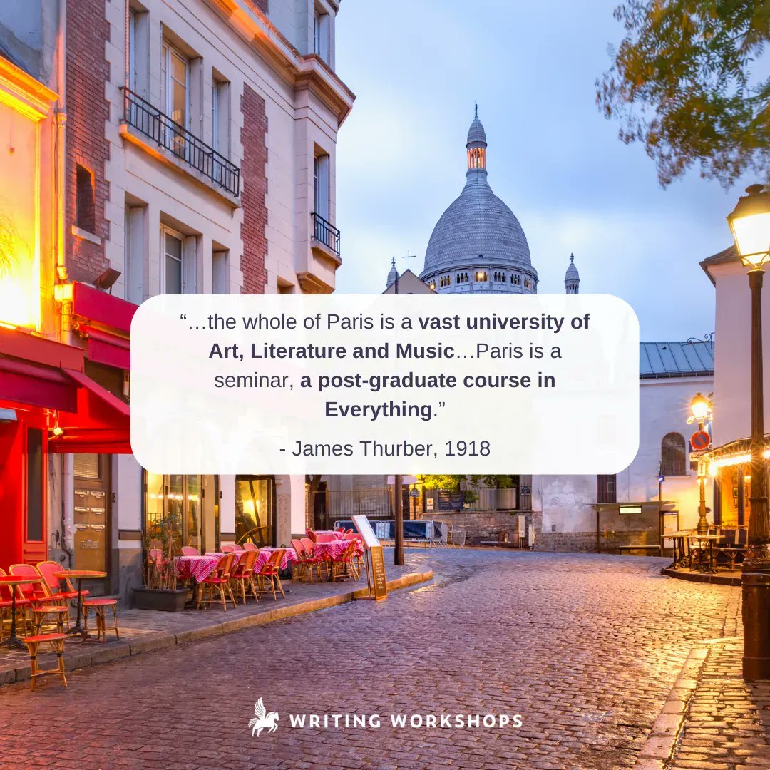 Write, read, and explore the streets of literary Paris during our writing retreat. 

🔗 Apply here: buff.ly/3wGUB6B