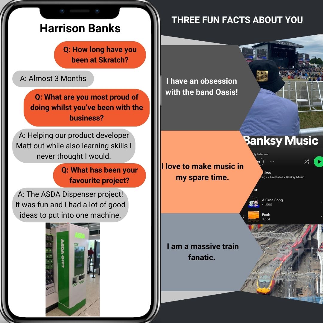 Skratch_UK's tweet photo. Meet the Team Monday!

Introducing Harrison Banks, he has recently joined the Skratch team and has made a great impact in idea creation for projects and improving his skills along the way!

Welcome to the team and keep up the hard work!

#TeamSkratch #MeetTheTeam #Apprentice https://t.co/8JlL8JIoQr