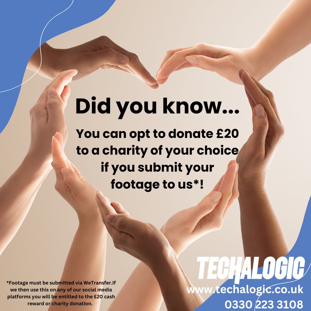 Techalogic's tweet image. Huge thank you to @DebbieJones who submitted camera footage to us. As we used this footage there was a £20 cash reward, Debbie choose to donate this to @cancerreseach 💙
techalogic.co.uk/submit-camera-…
#techalogic #helmetcam a #footage #roadsafety #passwideandslow  #chairty #donation