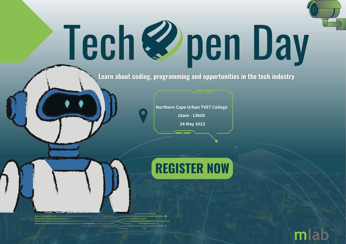 Hey Kimberley youth! 😊Does technology excite you? 

Well, we love it too and we would like to get together with you to talk all things 'tech and innovation', show up to this Tech Open Day. 

It's gonna be fun, register now: bit.ly/3BtRW2I

#YouthEmpowerment