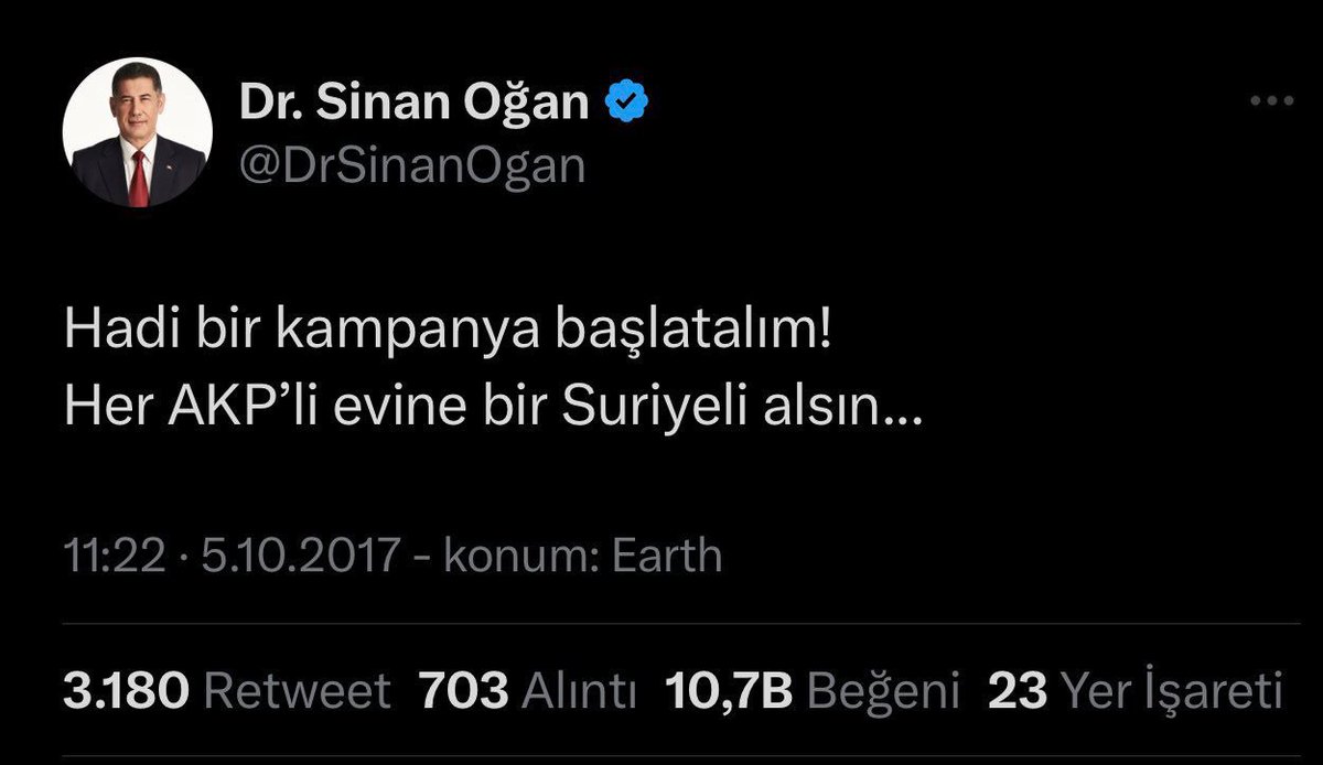 Sinan Oğan kampanyaya katıldı! #SONDAKİKA