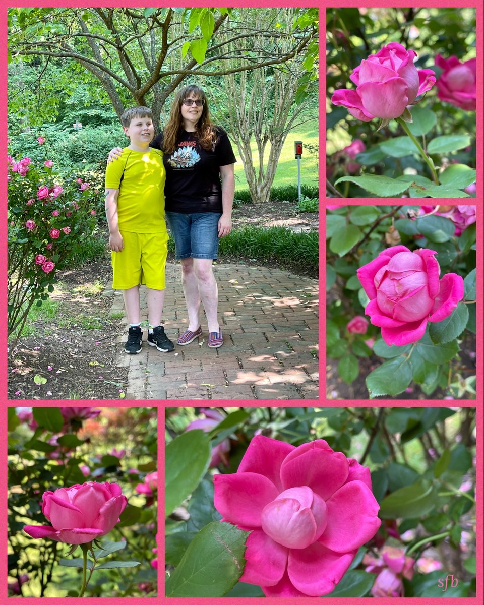Beautiful day in Virginia (walking with grandson and his Aunt). #flowergarden