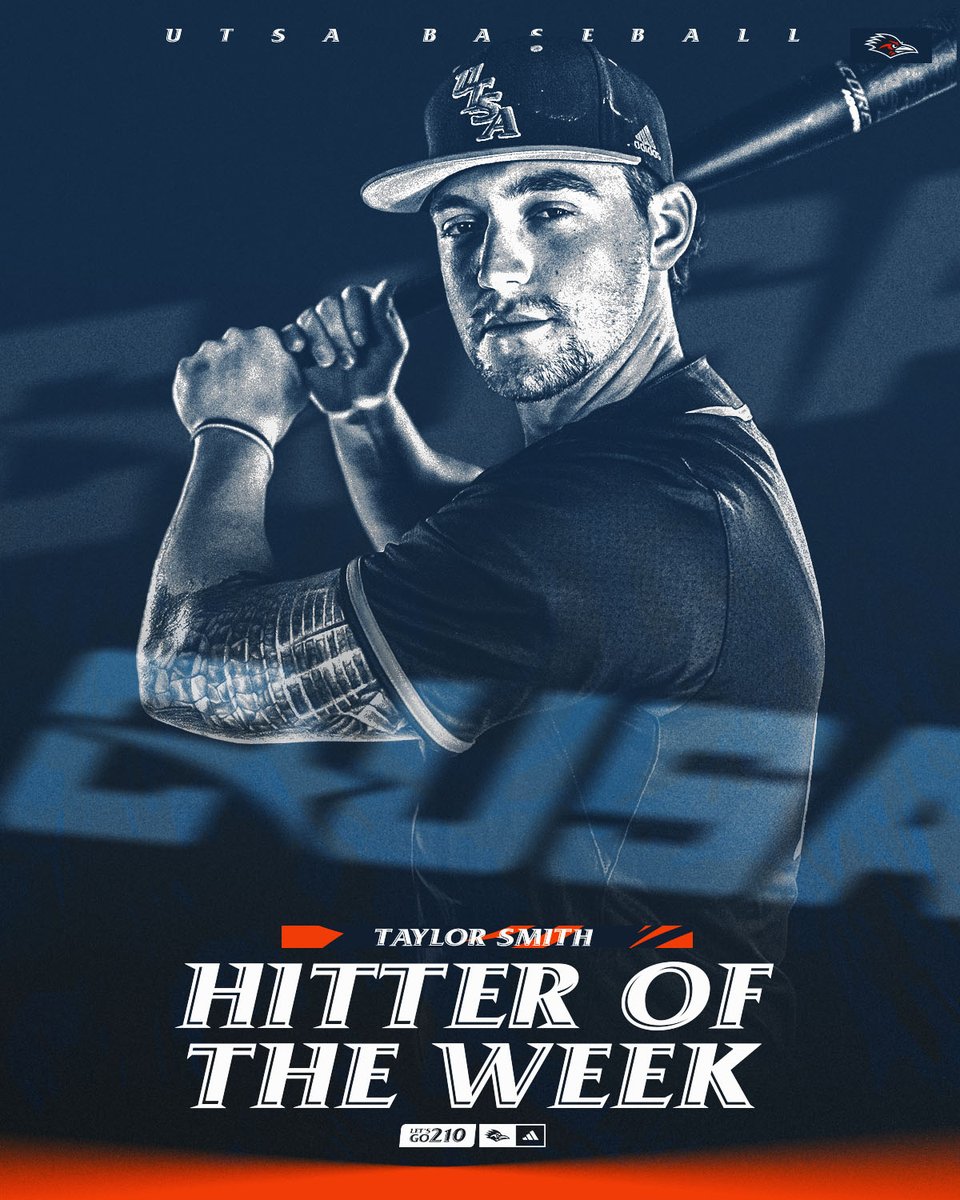 𝐁𝐑𝐈𝐍𝐆𝐄𝐑 𝐎𝐅 𝐑𝐀𝐈𝐍 ☔️ • Taylor Smith has been named the C-USA Hitter of the Week after a six-homer week! 🤩 Read more here 🔗 bit.ly/45l4Xt9 #BirdsUp 🤙 | #LetsGo210