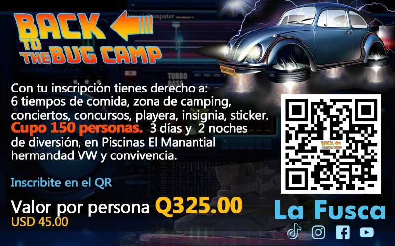 panchete_fusca's tweet photo. Se vienen las últimas semanas de inscripciones del campamento Volkswagen #BugCamp de #LaFusca https://t.co/aSsbZxFYKf