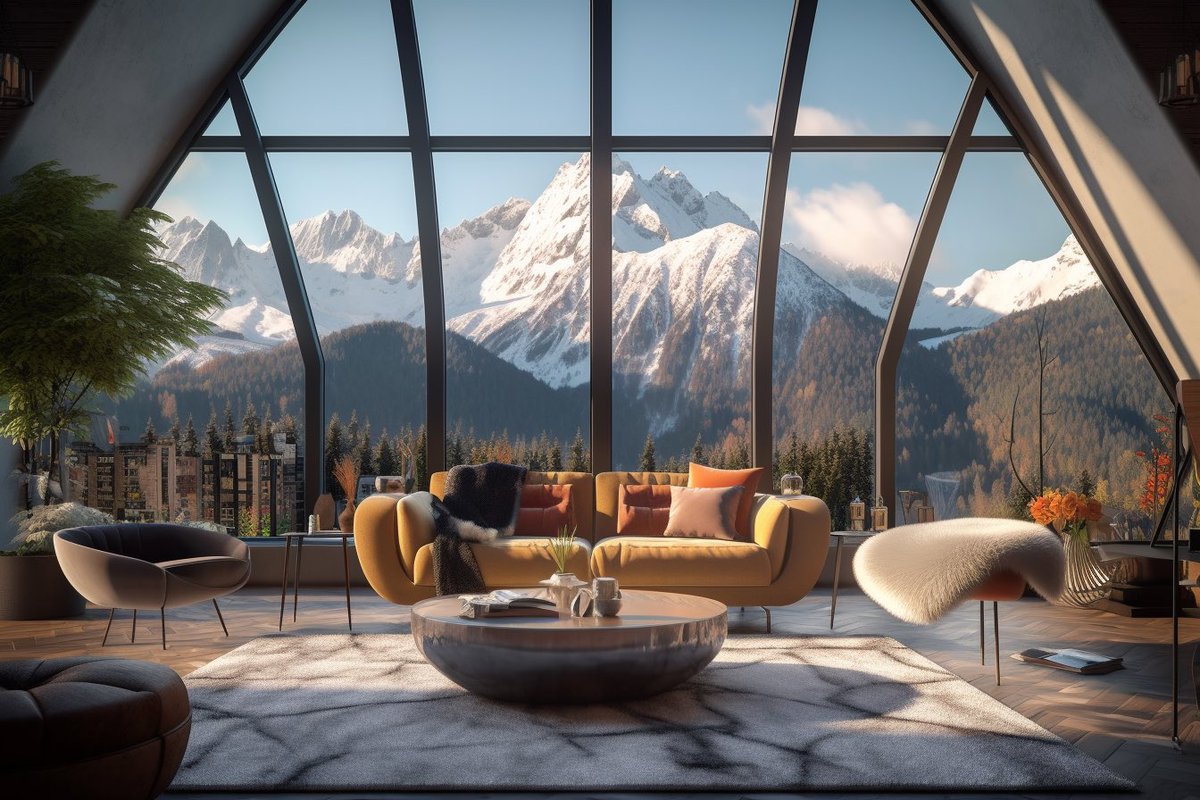 📸 Majestic Mountain Views 

Living next to breathtaking mountain views every day would be incredible. The majestic peaks inspire awe, reminding of nature's grandeur and our own sense of adventure.

#mountainliving #beautifulview #RealEstate #realestateagent #midjourney #AIArt