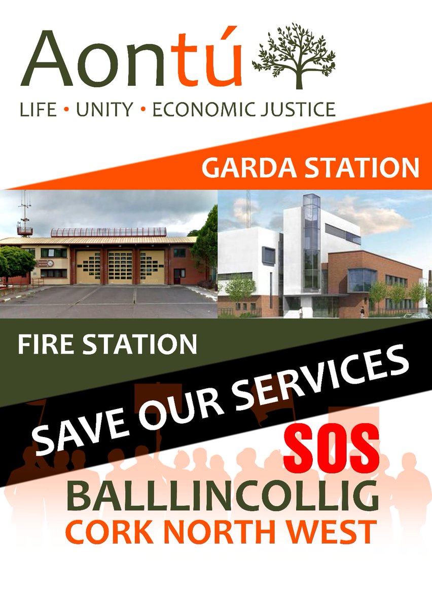 @AontuCork were proud to stand in solidarity with the people of #Ballincollig  and Cork City Firefighters at Saturday's Community Demonstation in support of a Full-time #FireStation for
Ballincollig @corkcitycouncil @CorkCityFire @nrfaireland