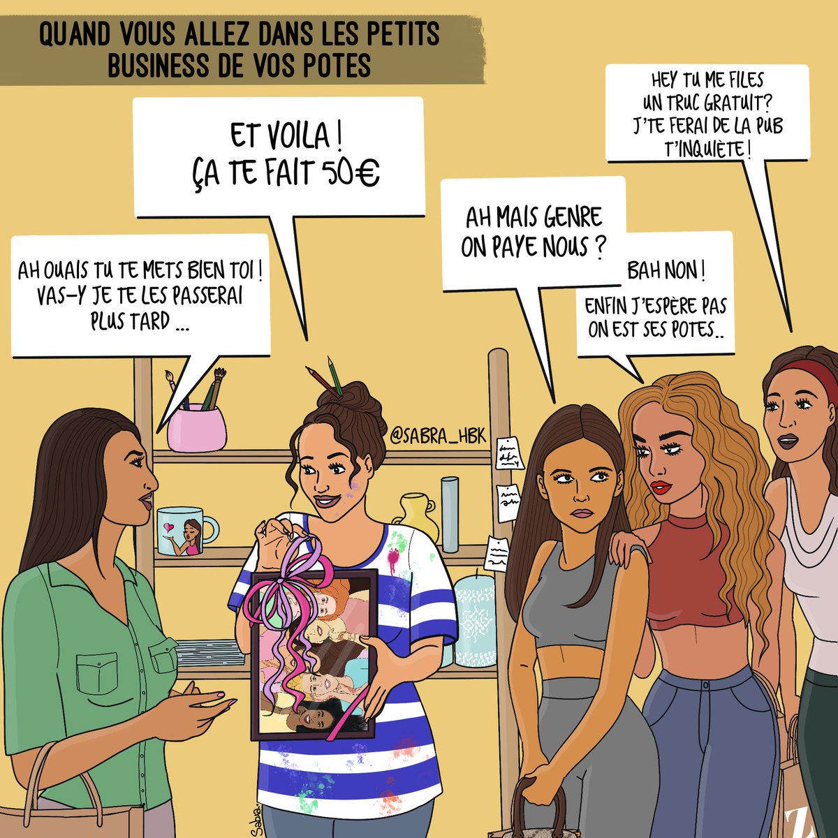 SabraHBK's tweet photo. «  tu me fais un truc gratuit » 😂 https://t.co/ftcAlpCwoY