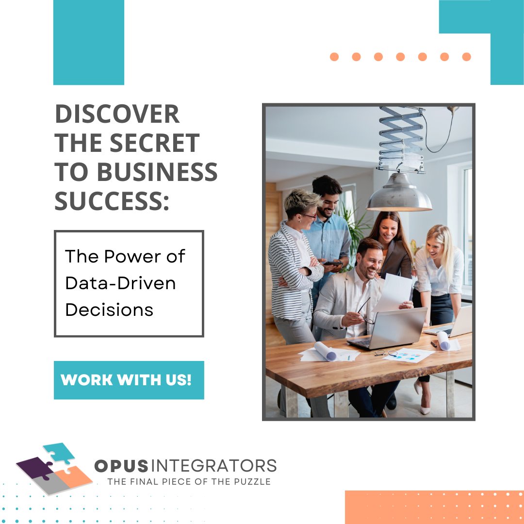 Don't miss out on this game-changing opportunity - start making data-driven decisions today with Opus Integrators! 🚀 

#DataDriven #BusinessIntelligence #DecisionMaking #Productivity #Growth #Success #BusinessStrategy #FactBased #RealData #fractionalcoo #letsconnect