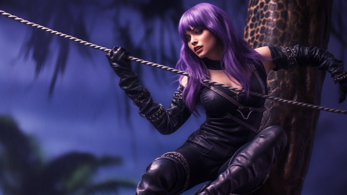KittyDanger69's tweet photo. Been away for a while due to real life crap, tried messing with some AI art. #cyndiwilde #kittydanger #damselindistress #bondage #actionheroine #superheroine #spygirl https://t.co/dY8xGNXK34