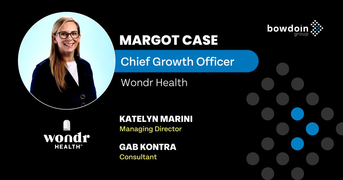 The Bowdoin Group (@bowdoingroup) on Twitter photo Congratulations to Margot Case, who has taken the helm as Chief Growth Officer at <a href="/wondrhealth/">Wondr Health</a>! Thank you for working with us, and we wish you boundless success and fulfillment in all your endeavors!
#ExecutiveSearch #ExpectExcellence #DigitalHealth Congratulations to Margot Case, who has taken the helm as Chief Growth Officer at <a href="/wondrhealth/">Wondr Health</a>! Thank you for working with us, and we wish you boundless success and fulfillment in all your endeavors!
#ExecutiveSearch #ExpectExcellence #DigitalHealth
