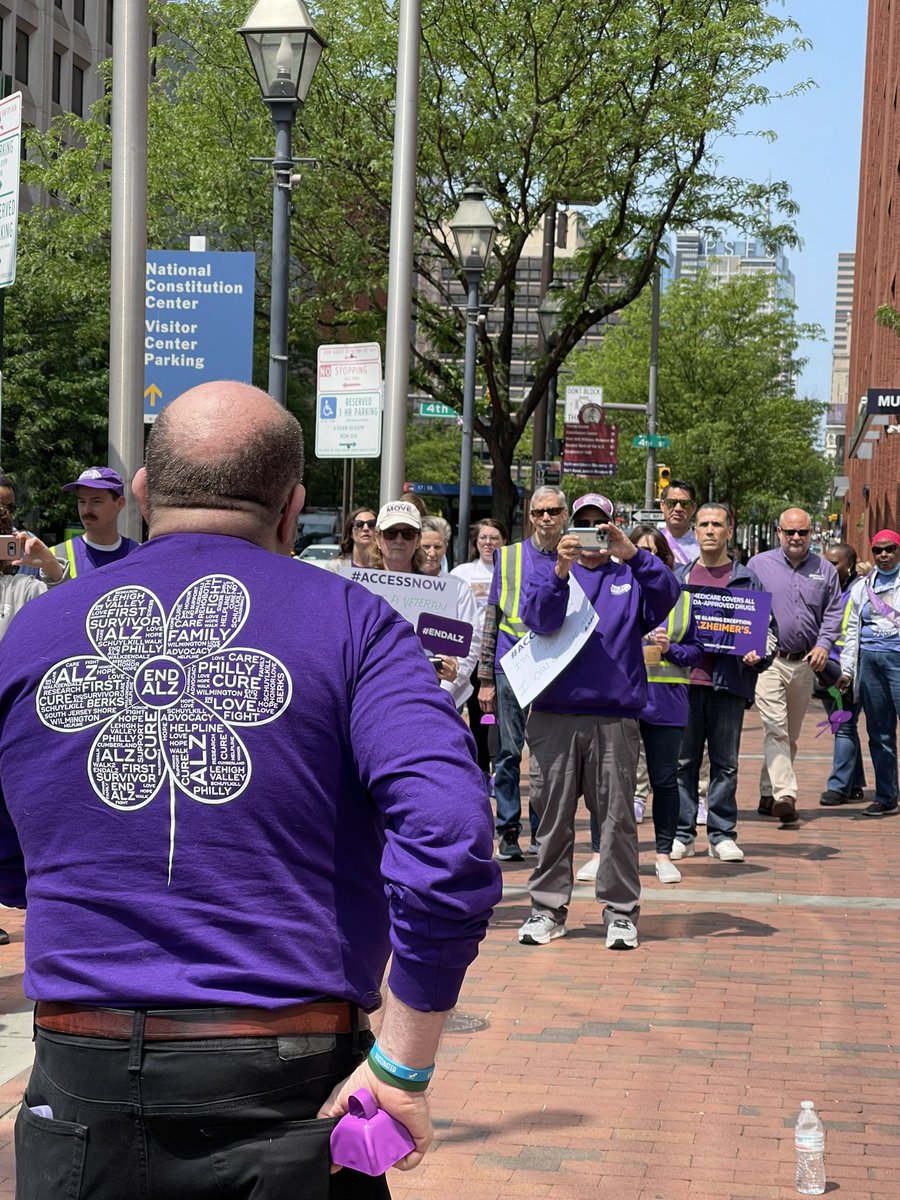 ryschofieldALZ's tweet photo. I want to thank everyone who came out in Downtown Philly to tell @CMSGov that more time for the 280,000 Pennsylvanians and ALL people living with Alzheimer’s IS ABSOLUTELY REASONABLE and ABSOLUTELY NECESSARY! #EndAlz #AccessNow #MoreTime https://t.co/T4C4Knt5N9