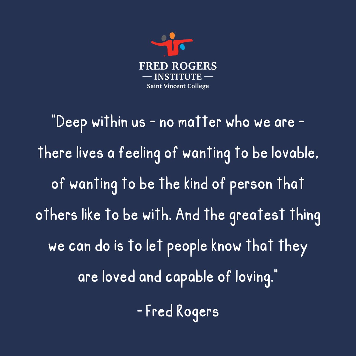 Tomorrow we will celebrate love as it will be the 143rd day of the year. The number 143 held a special place in Fred’s heart as it signified the amount of letters within the words “I - Love - You” Stay tuned tomorrow for a big announcement!! #FredRogers #mrrogers